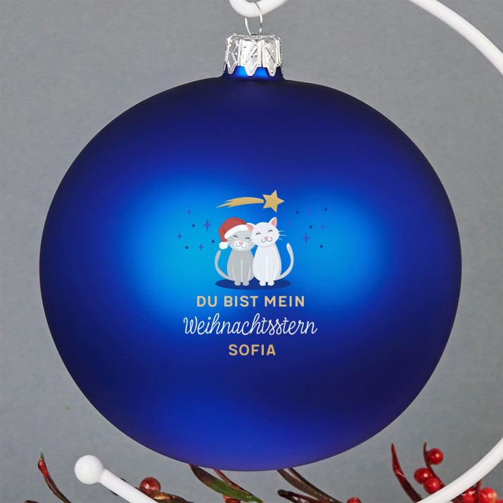Weihnachtsstern - Weihnachtskugel mit Ständer